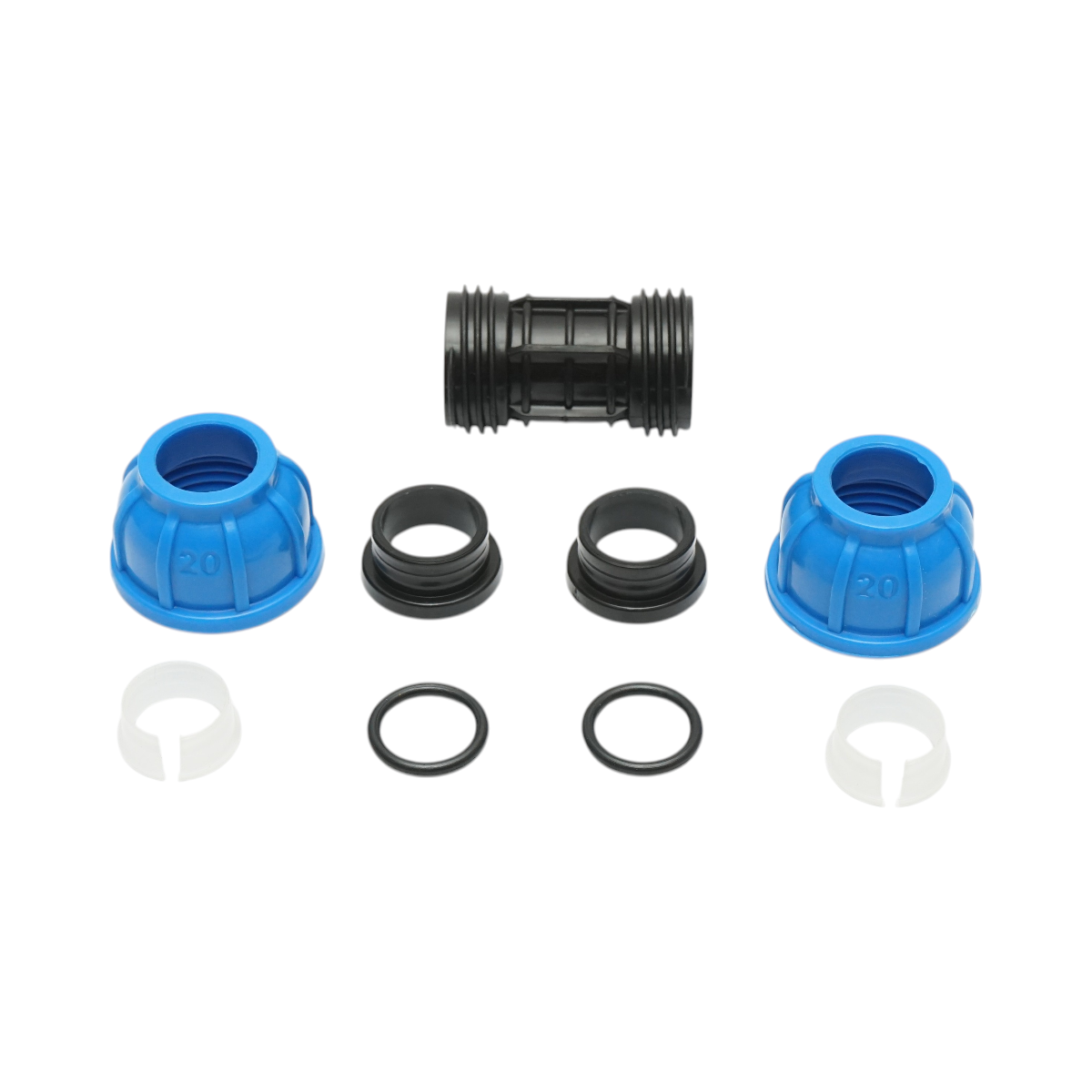 Mufa compresiune dreapta egala 20x20mm PN16 pentru sisteme de irigatii - imagine 2