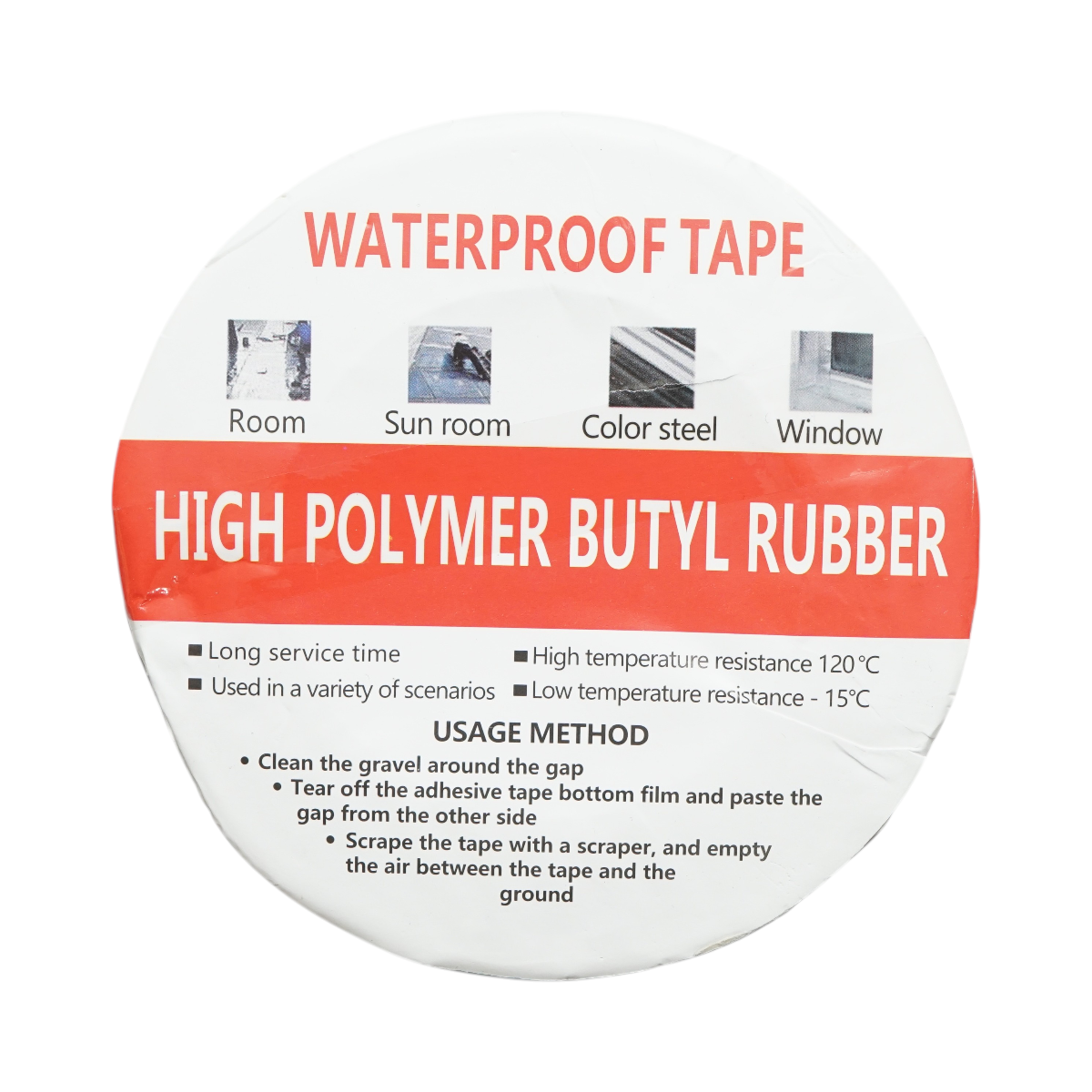 Banda butilica hidroizolanta autoadeziva cu folie de aluminiu 300mmx10m Breckner Germany - imagine 2