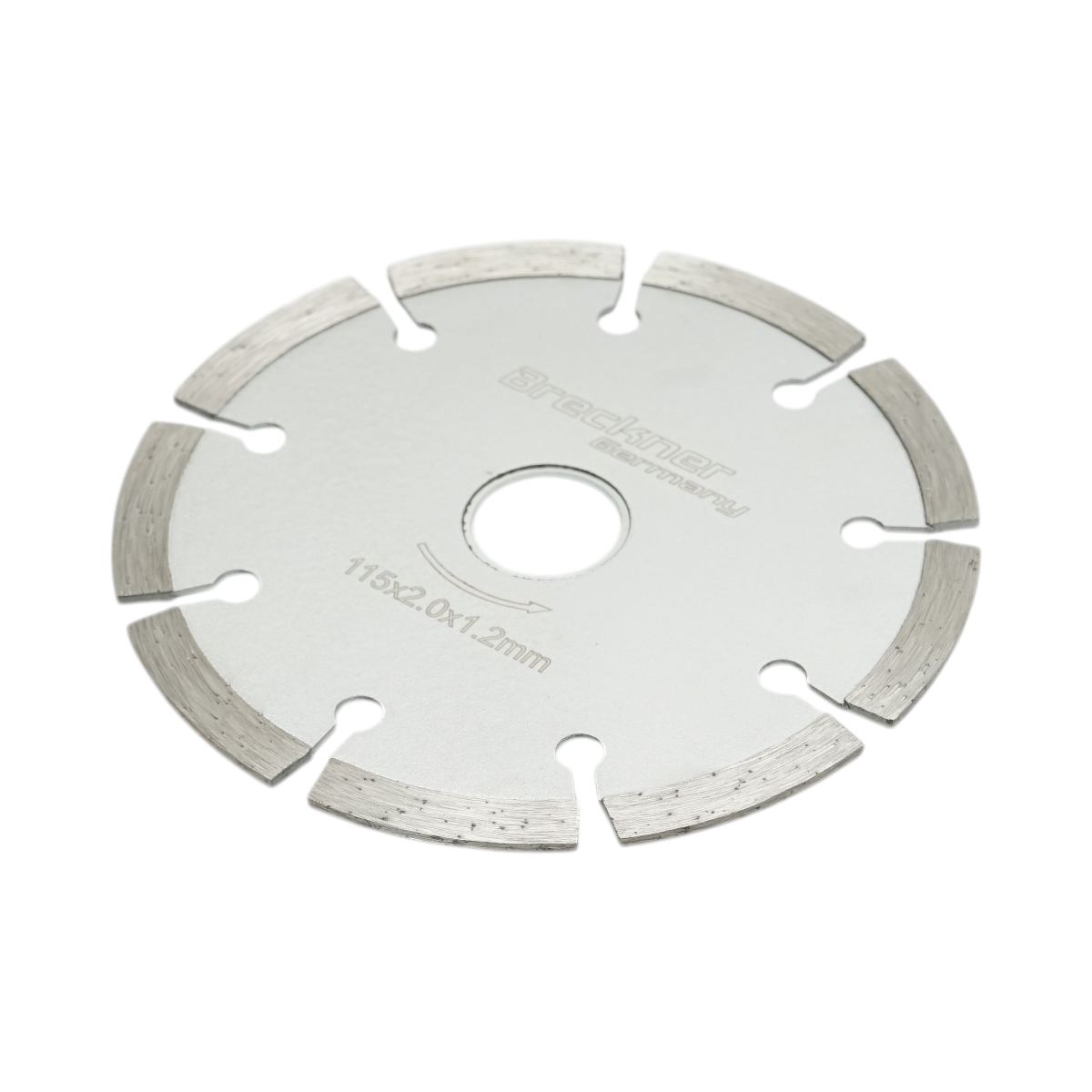 Disc diamantat segmentat 115x1.8x22.23mm, taiere uscata pentru beton, piatra, caramida Breckner Germany - imagine 4
