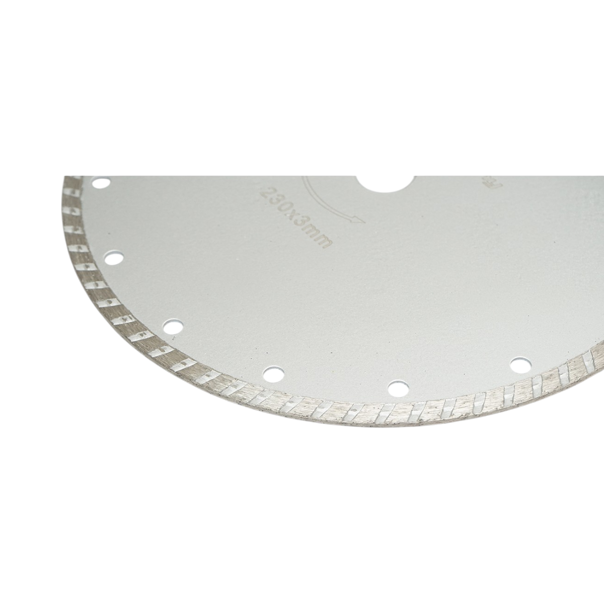 Disc diamantat turbo sinterizat 230x3x22.23, taiere umeda/uscata pentru piatra, gresie, ceramica, marmura Breckner Germany - imagine 3