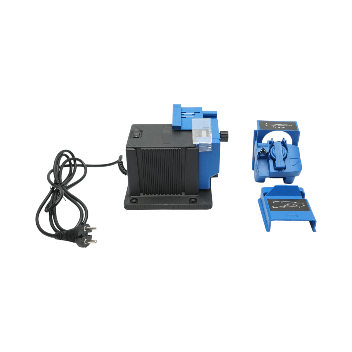 Masina de ascutit cutite electrica 220V, 65W, 7000rpm, unghi 15-50°, latime ascutire 6-51mm, burghie 3-13mm, foarfece, dalti, rindele - imagine 7