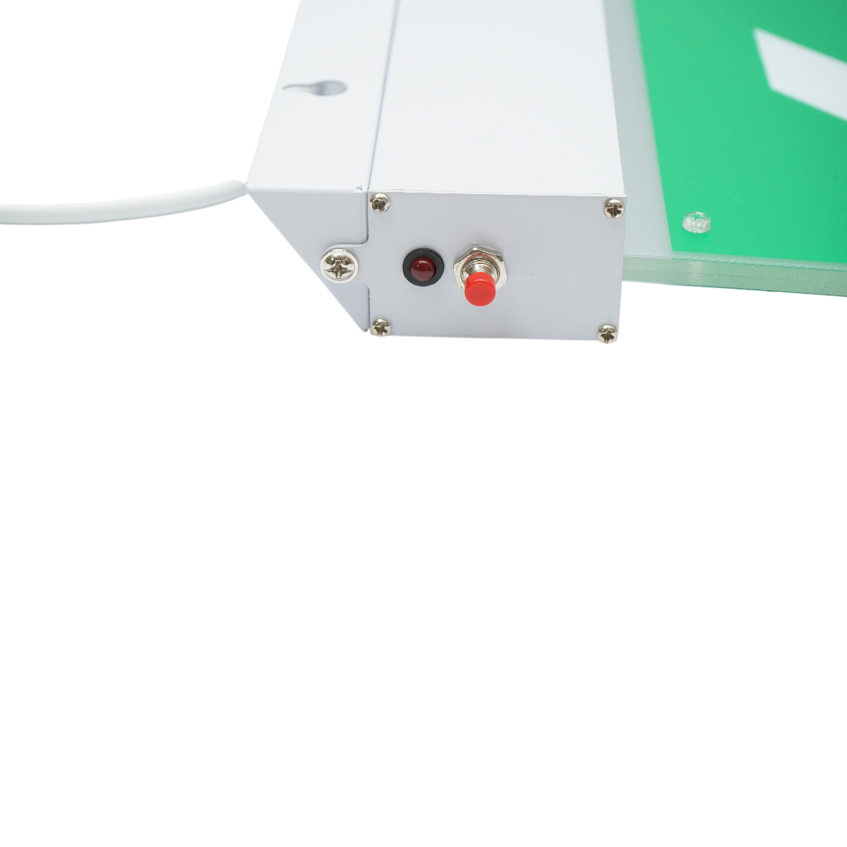 Lampa EXIT LED iesire de urgenta 220V, 3W, baterie Li-ion 1800mAh, montaj aplicat, autonomie 3 ore IP20 - imagine 7