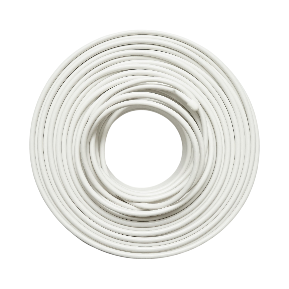 Cablu coaxial RG6 CCTV K-TEX 1mm CCA, ecranat, 75 Ohm, PVC alb 100m/rola - imagine 2