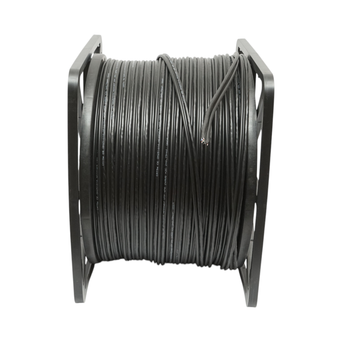 Cablu UTP CAT5e siamez 8x0.51mm cupru + 2x0.75mm CCA alimentare 305m/rola - imagine 2