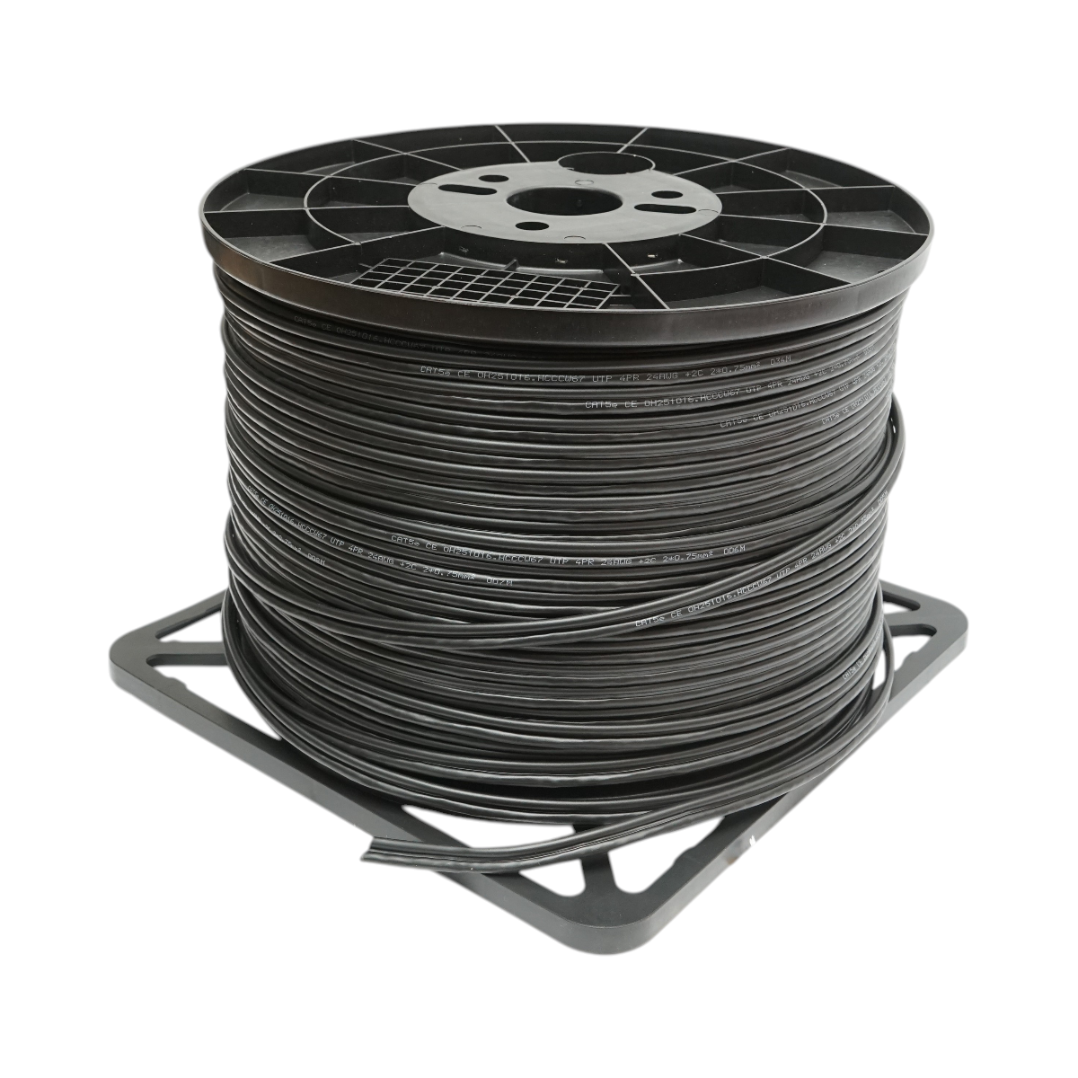 Cablu UTP CAT5e siamez 8x0.51mm cupru + 2x0.75mm CCA alimentare 305m/rola - imagine 3