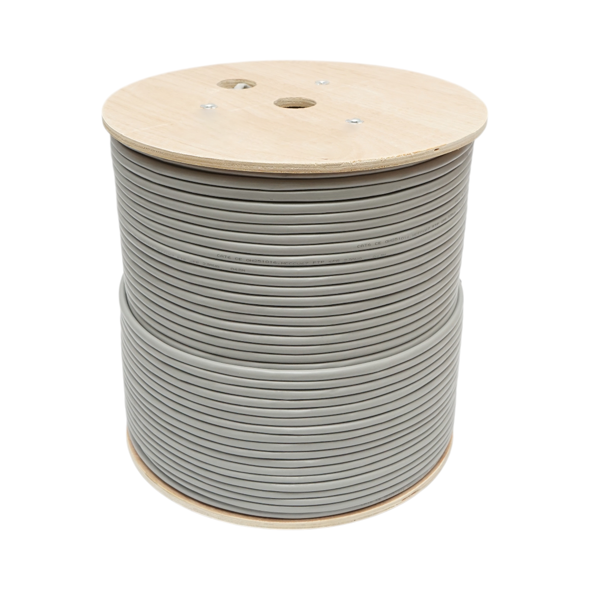 Cablu retea CAT6 FTP ecranat cupru 23AWG 4 perechi, separator cruce, PVC gri 305m/rola