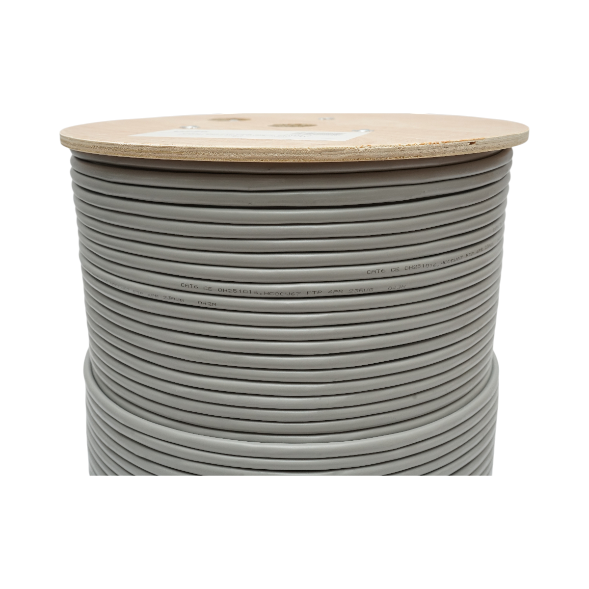 Cablu retea CAT6 FTP ecranat cupru 23AWG 4 perechi, separator cruce, PVC gri 305m/rola - imagine 2