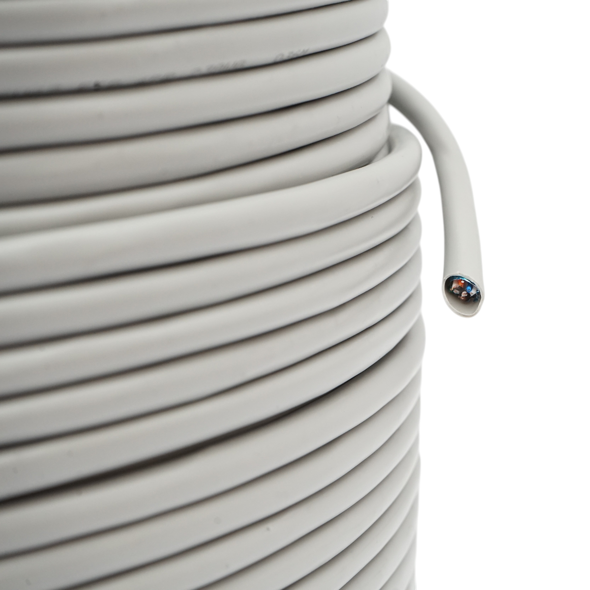 Cablu retea CAT6 FTP ecranat cupru 23AWG 4 perechi, separator cruce, PVC gri 305m/rola - imagine 3