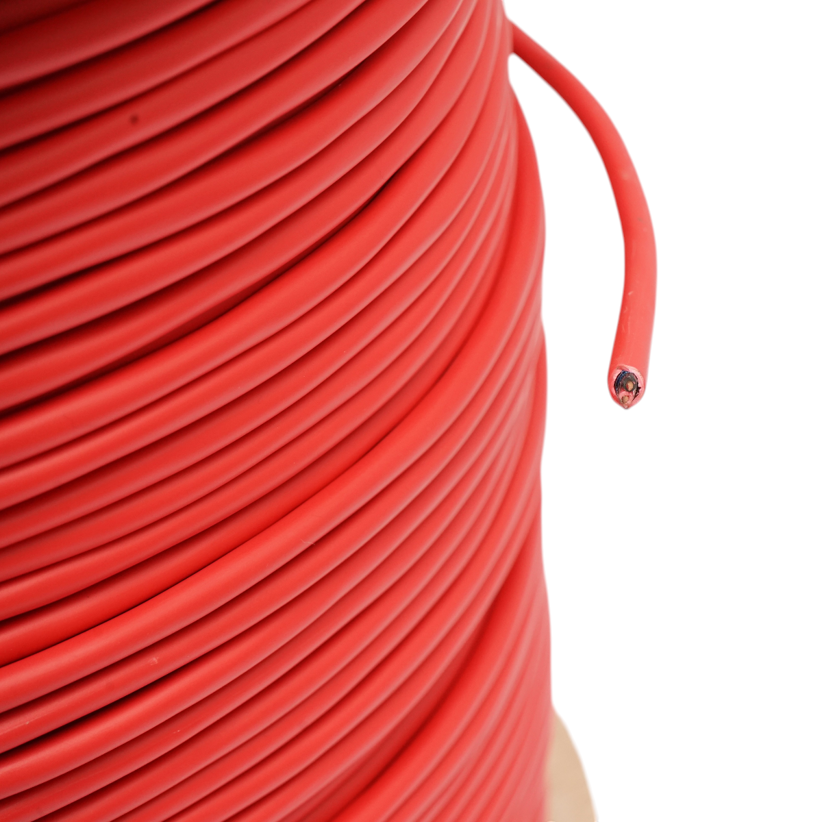 Cablu alarma incendiu ignifug rezistent la foc 2x0.75mm, ecranat, LSZH fara halogeni rosu 500m/rola - imagine 3