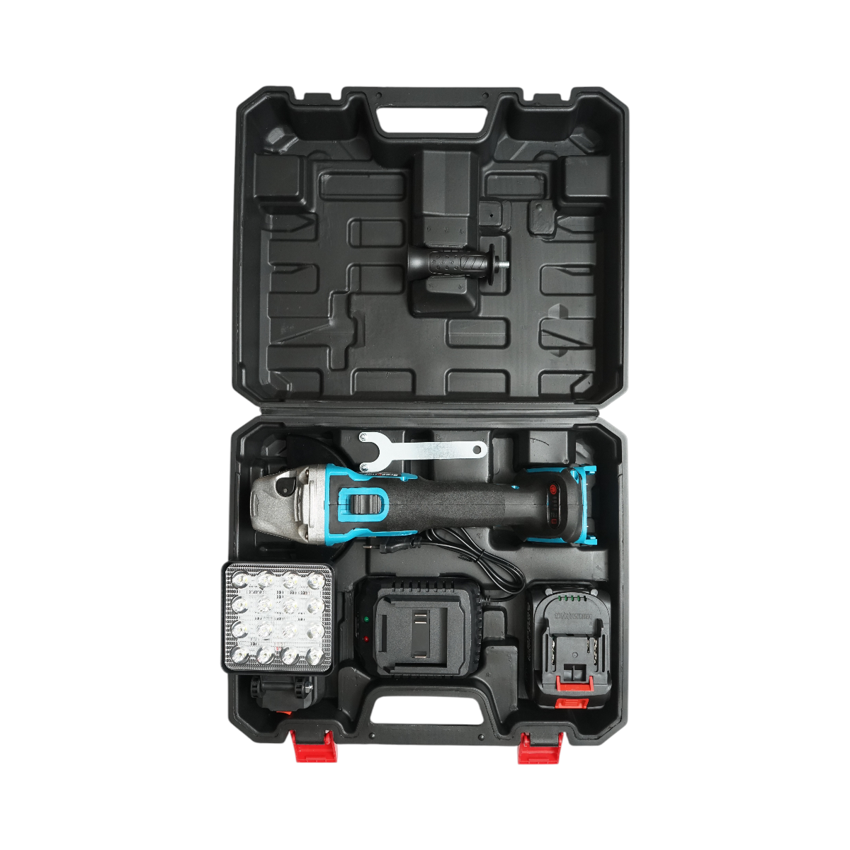 Polizor unghiular cu acumulator 21V, 4Ah Li-ion, disc 125mm, motor fara perii (brushless), proiector LED inclus Breckner Germany - imagine 3