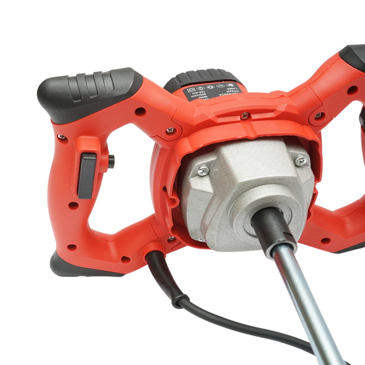 Malaxor electric cu amestecator 1400W, 220V, 6 trepte viteza 0-800rpm, paleta 120mm, M14 pentru adeziv, vopsea, mortar THOR - imagine 7