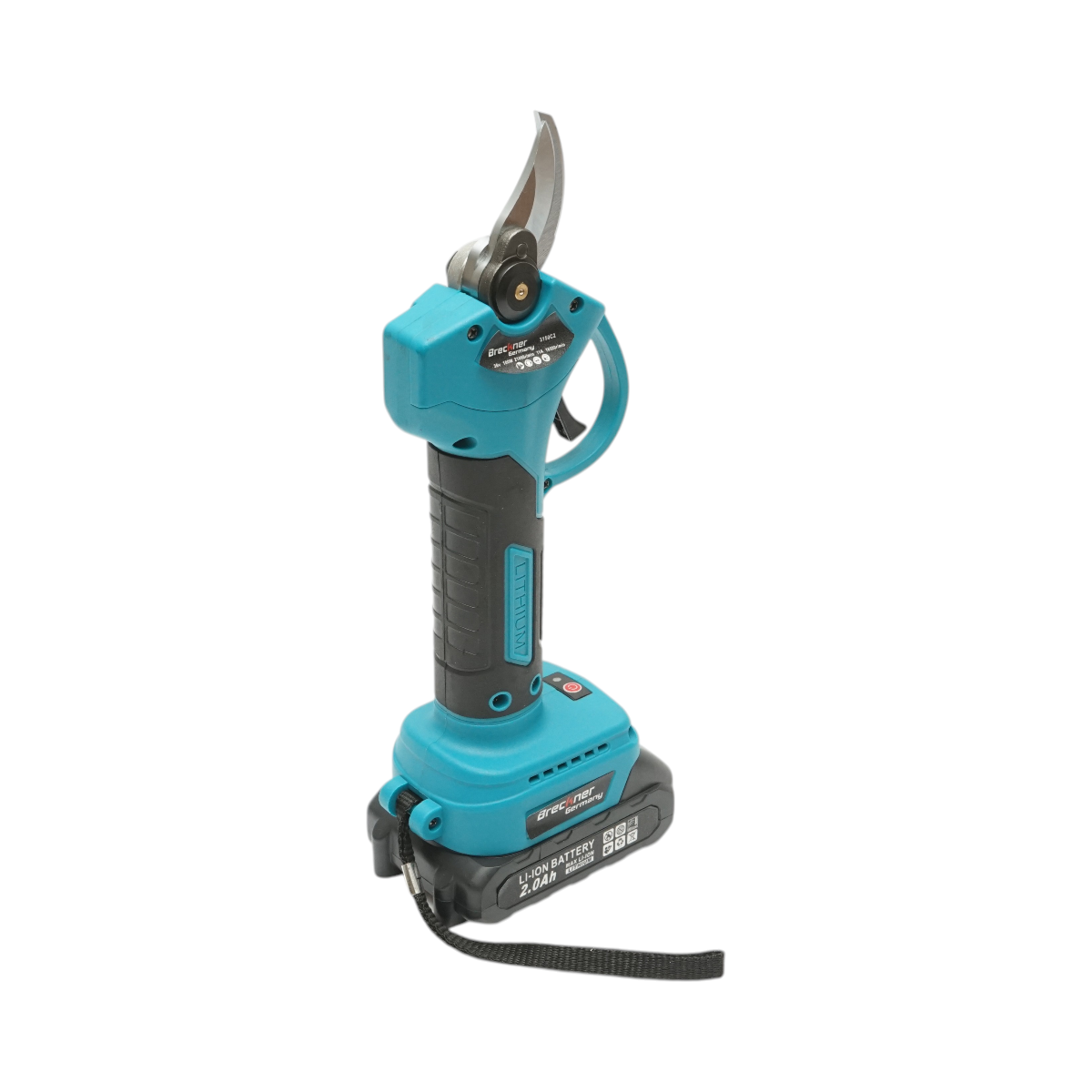 Foarfeca electrica de gradina cu 2 acumulatori 36V, 2Ah Li-Ion, 100W, afisaj digital, diametru taiere 0-25mm Breckner Germany - imagine 7