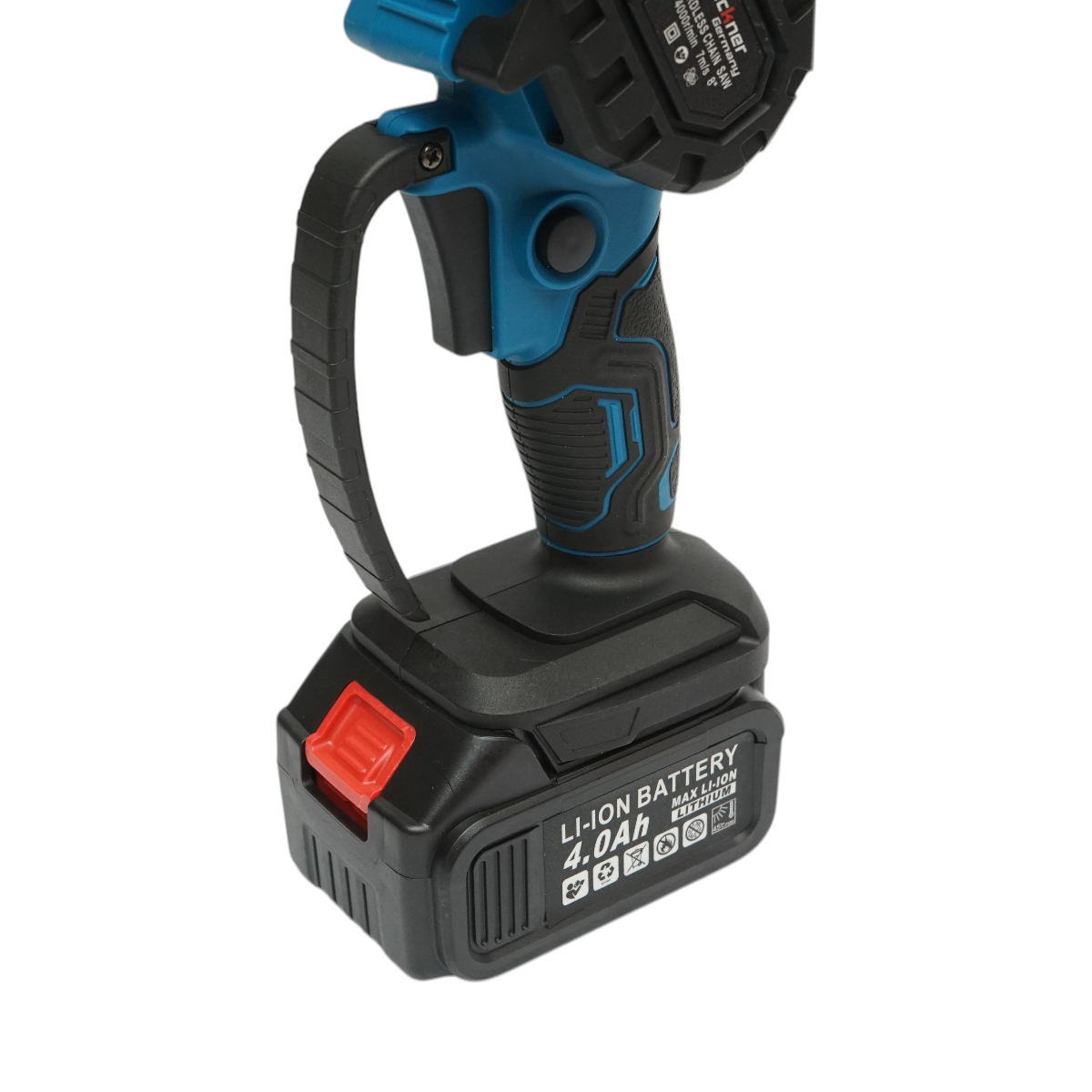 Mini fierastrau electric cu 2 acumulatori 24V, 4Ah Li-ion, lama 8 inch (200mm), turatie 4000rpm Breckner Germany - imagine 13