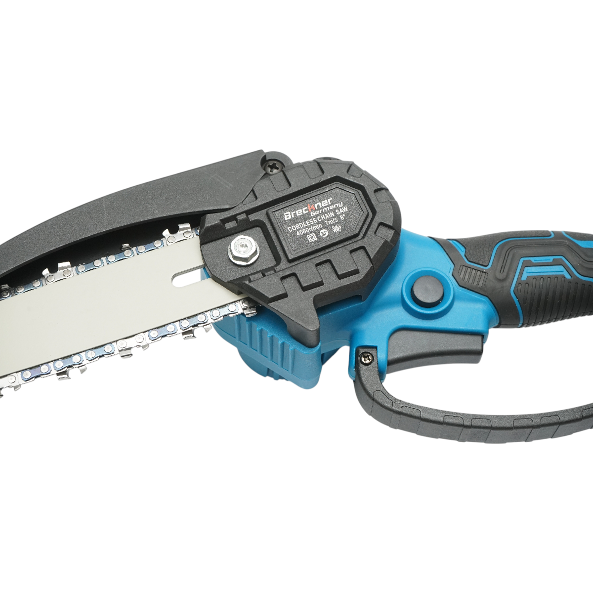 Mini fierastrau electric cu 2 acumulatori 24V, 4Ah Li-ion, lama 8 inch (200mm), turatie 4000rpm Breckner Germany - imagine 11