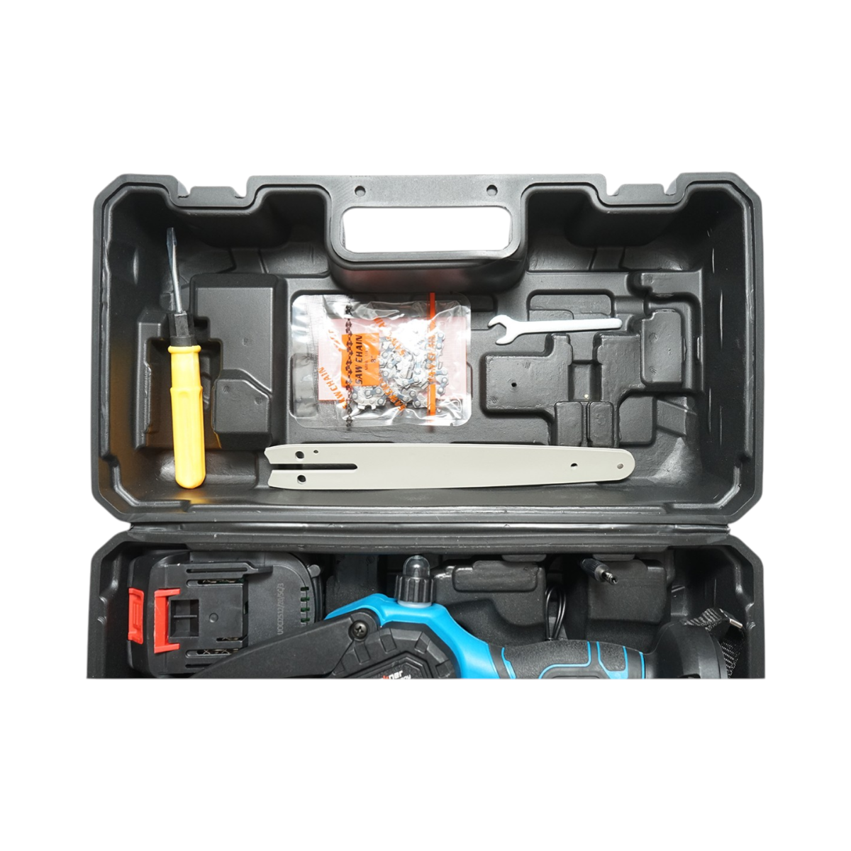 Mini fierastrau electric cu 2 acumulatori 24V, 4Ah Li-ion, lama 8 inch (200mm), turatie 4000rpm Breckner Germany - imagine 10