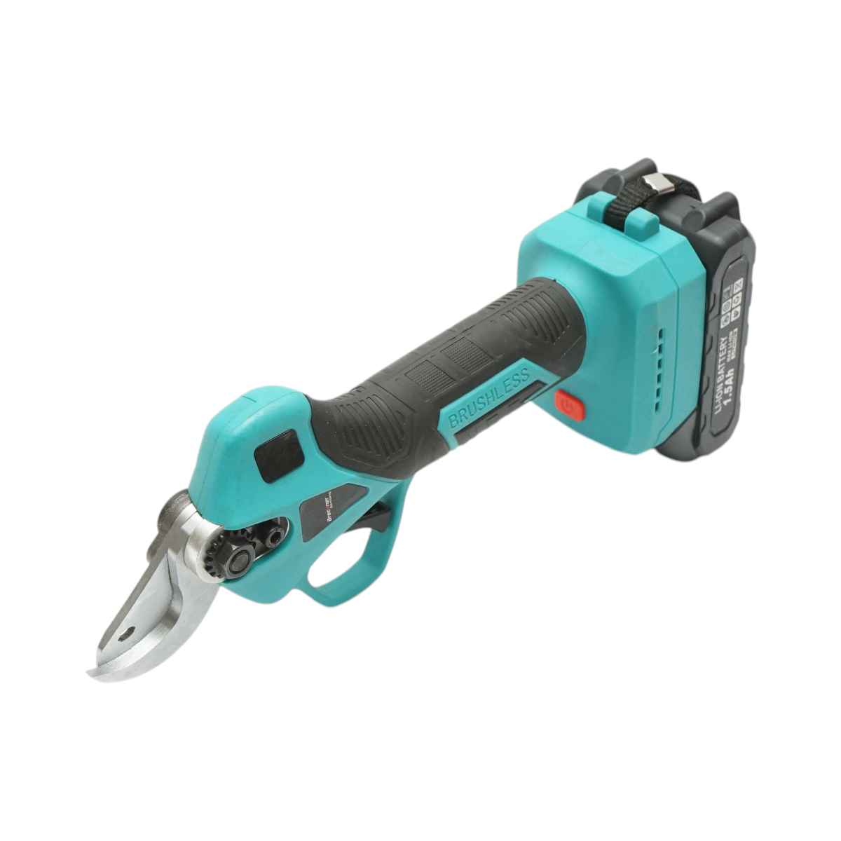 Foarfeca electrica de gradina cu 2 acumulatori 21V, 1.5Ah Li-Ion, brushless, diametru taiere 0-25mm, buton siguranta Breckner Germany - imagine 7