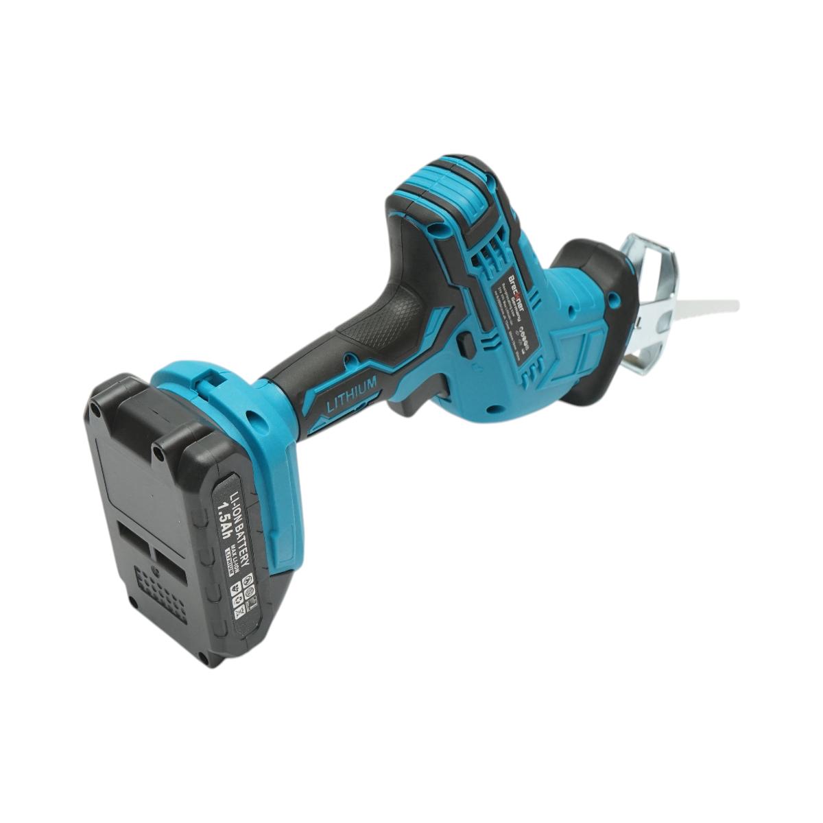 Fierastrau electric tip sabie cu 2 acumulatori 21V, 1.5Ah Li-ion, LED, cursa 20mm, 0-3000rpm, 3 panze pentru lemn, metal, plastic Breckner Germany - imagine 9