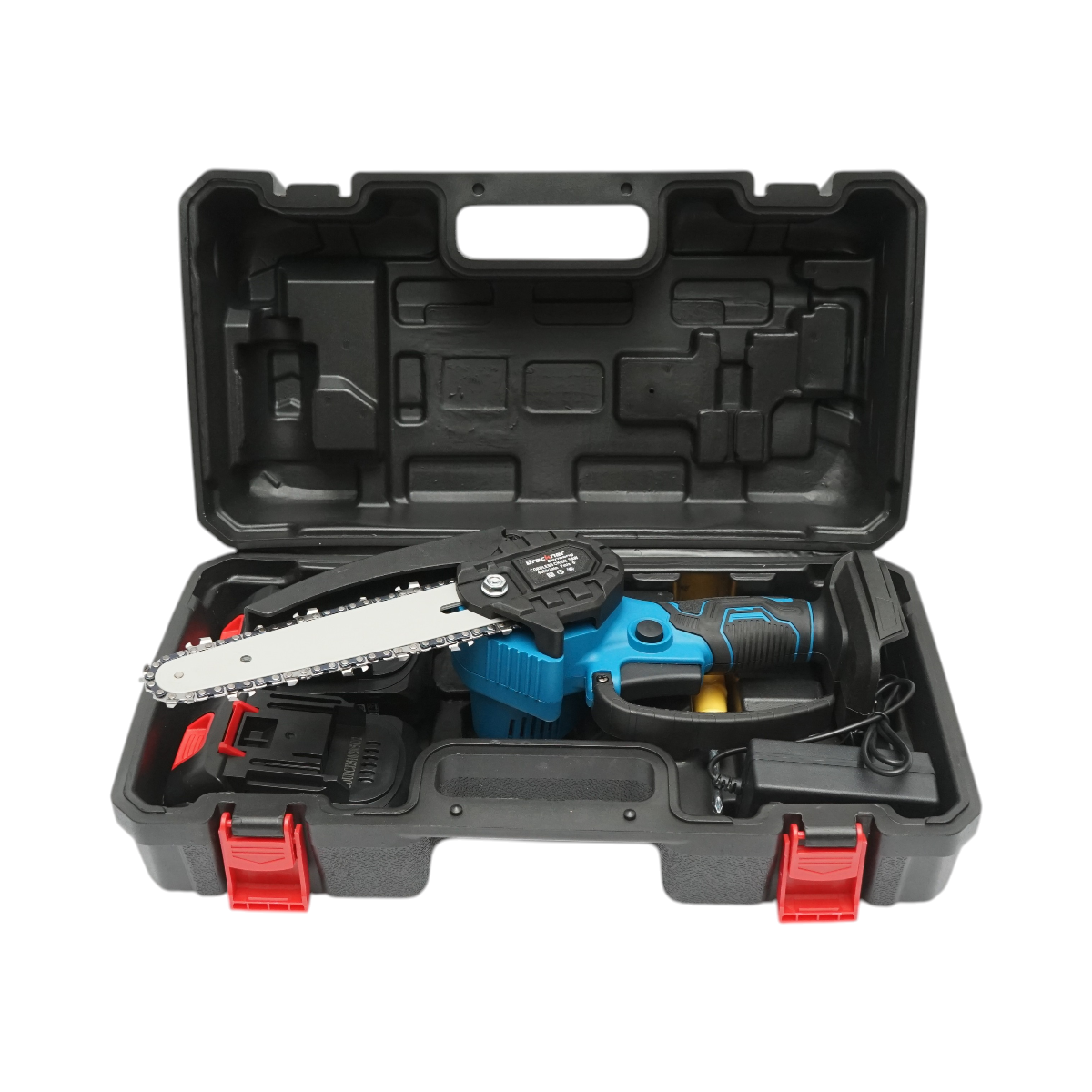 Mini fierastrau electric cu 2 acumulatori 24V, 2Ah Li-ion, lama 6 inch (150mm), turatie 4000rpm Breckner Germany - imagine 2