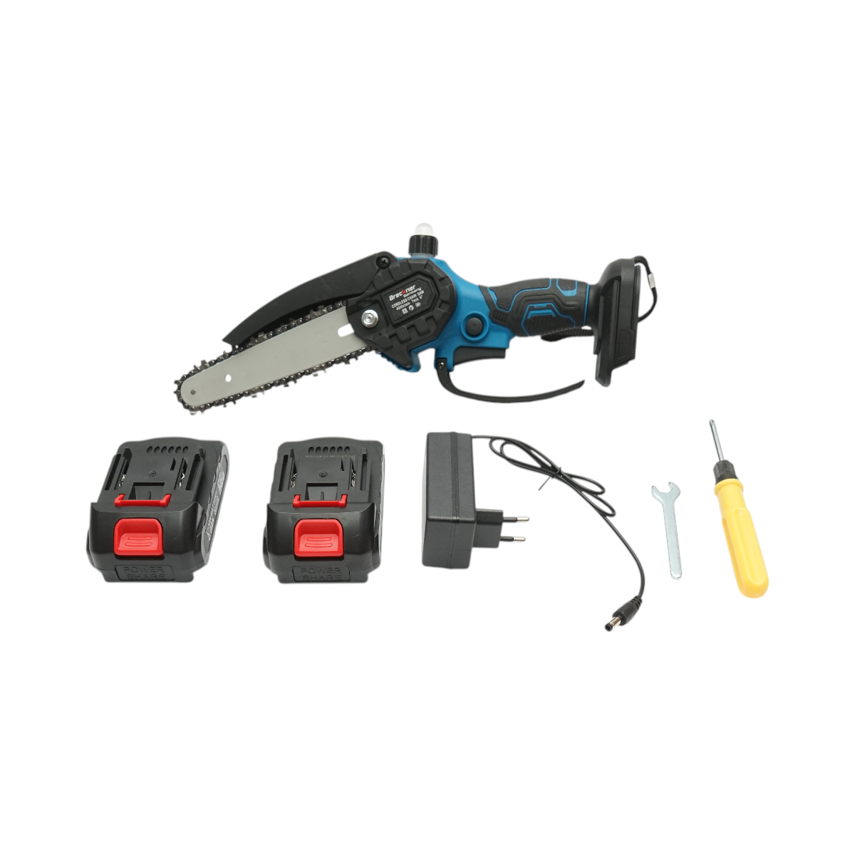 Mini fierastrau electric cu 2 acumulatori 24V, 2Ah Li-ion, lama 6 inch (150mm), turatie 4000rpm Breckner Germany - imagine 4