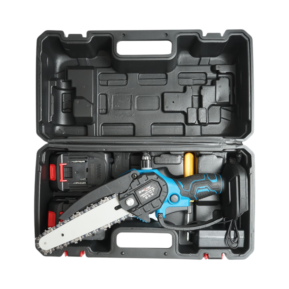 Mini fierastrau electric cu 2 acumulatori 24V, 2Ah Li-ion, lama 6 inch (150mm), turatie 4000rpm Breckner Germany - imagine 3