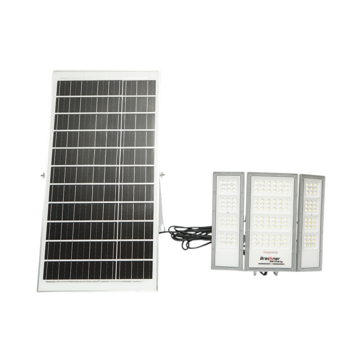 Lampa LED 2400lm, 6500K cu panou solar 40W, baterie LifePO4 3.2V/30Ah, senzor de miscare si telecomanda IP66 Breckner Germany - imagine 3