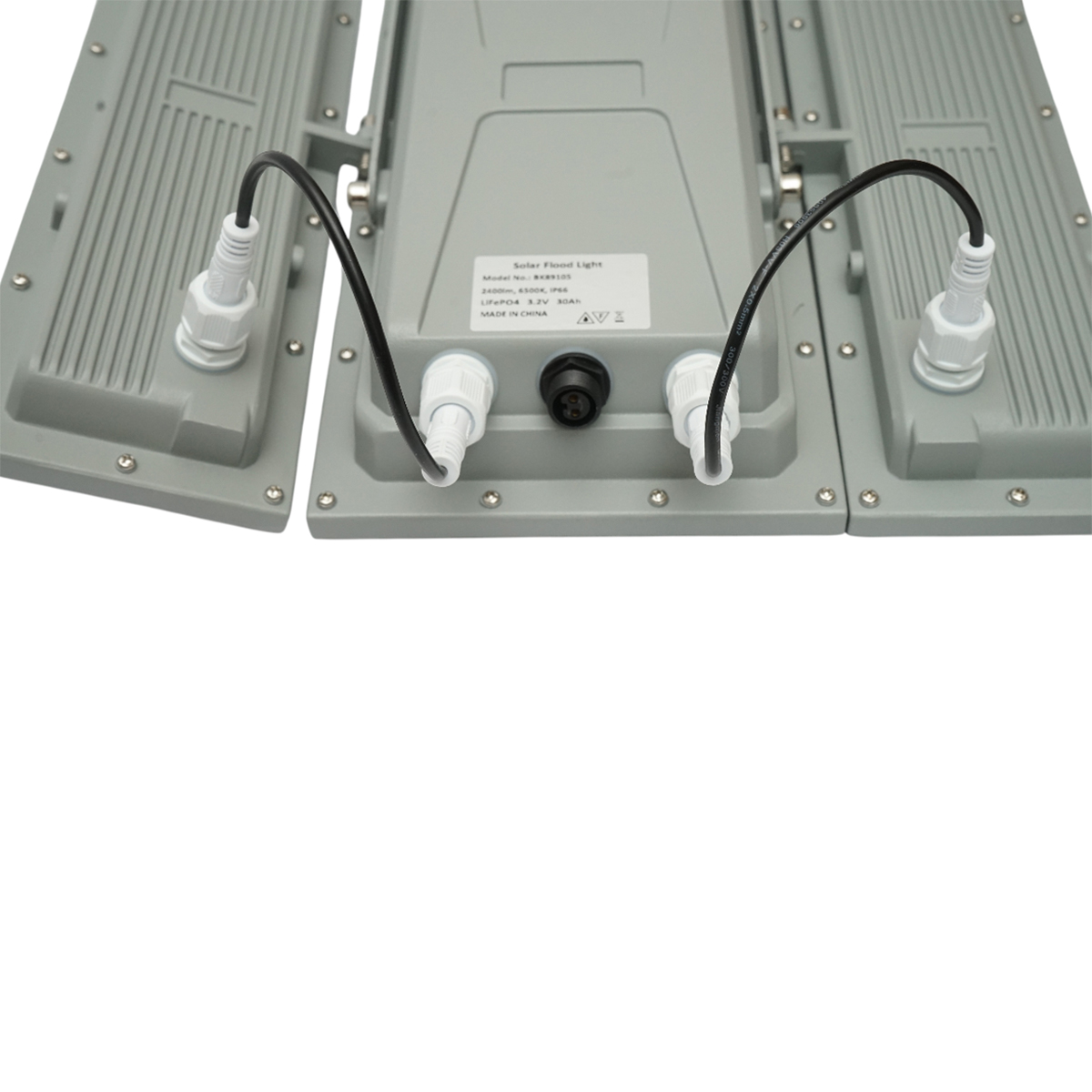 Lampa LED 2400lm, 6500K cu panou solar 40W, baterie LifePO4 3.2V/30Ah, senzor de miscare si telecomanda IP66 Breckner Germany - imagine 8