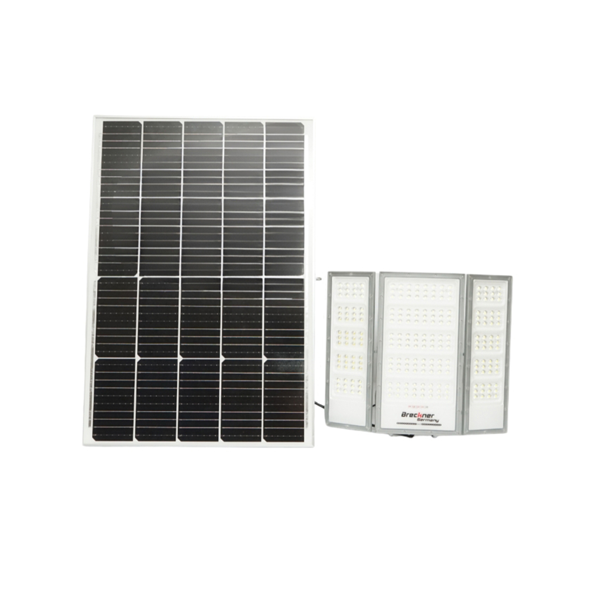 Lampa LED 4500lm, 6500K cu panou solar 70W, baterie LifePO4 3.2V/60Ah, senzor de miscare si telecomanda IP66 Breckner Germany - imagine 3