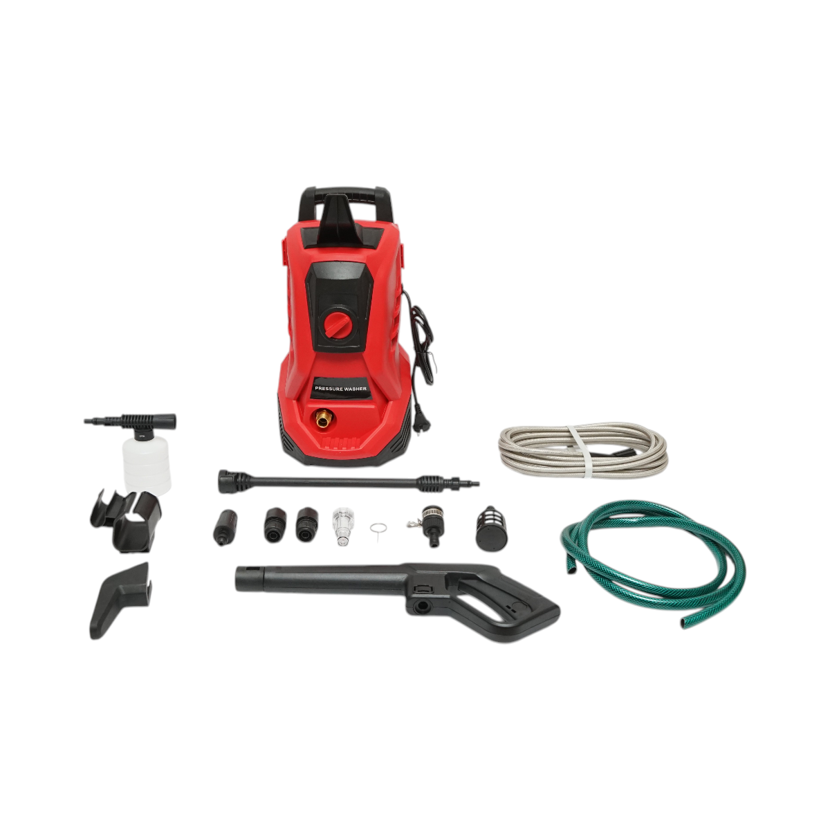 Aparat de spalat cu presiune 1400W, 220V, 95 bar, debit 4.8 L/min cu pistol, rezervor spuma si furtun Breckner Germany - imagine 2