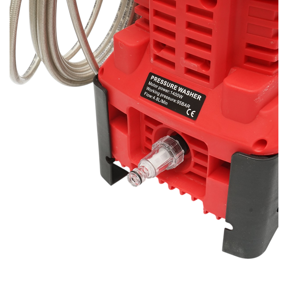 Aparat de spalat cu presiune 1400W, 220V, 95 bar, debit 4.8 L/min cu pistol, rezervor spuma si furtun Breckner Germany - imagine 10
