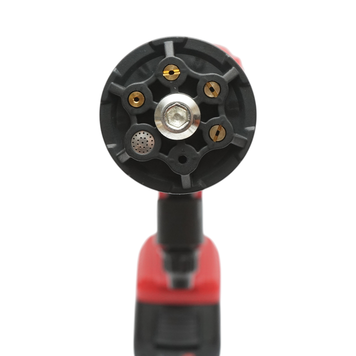 Aparat de spalat cu presiune portabil cu 2 acumulatori 20V, 2Ah Li-ion, 180W, 10 bar, debit 3 L/min, cap rotativ 6 functii, rezervor spuma 400ml - imagine 7