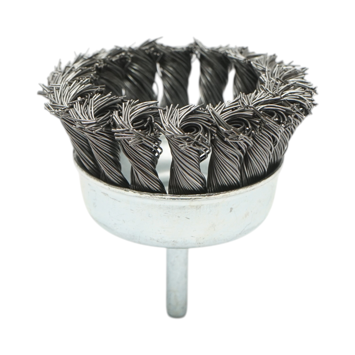 Perie sarma cupa cu fir rasucit 75mm, tija 6mm, max. 4500rpm Breckner Germany - imagine 3