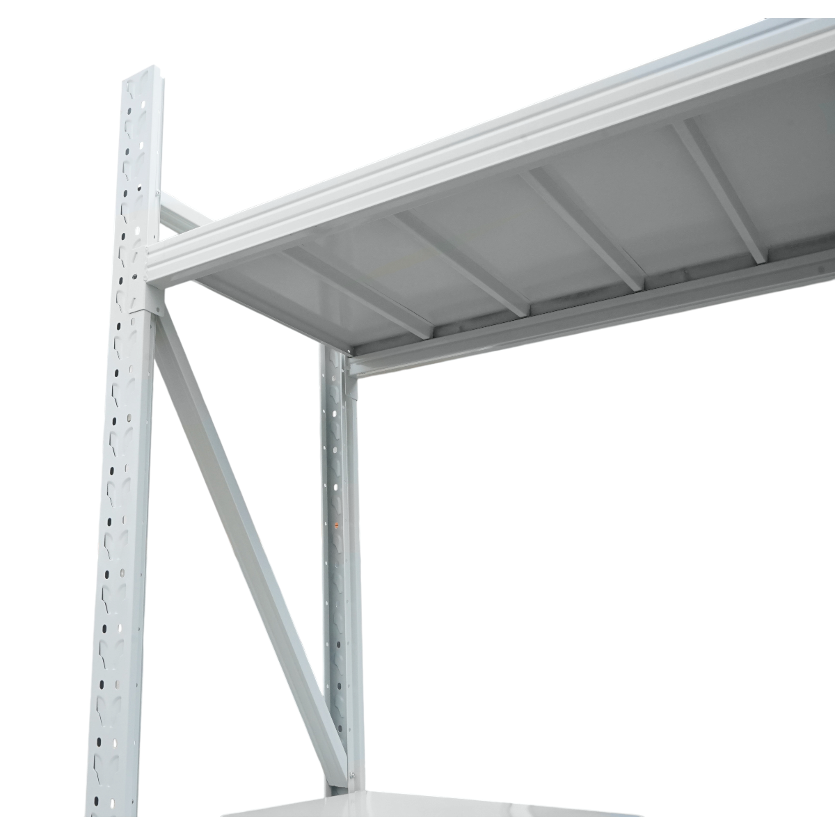 Raft metalic depozitare 5 nivele 200x60x250cm, 300 kg/polita, gri Breckner Germany - imagine 5