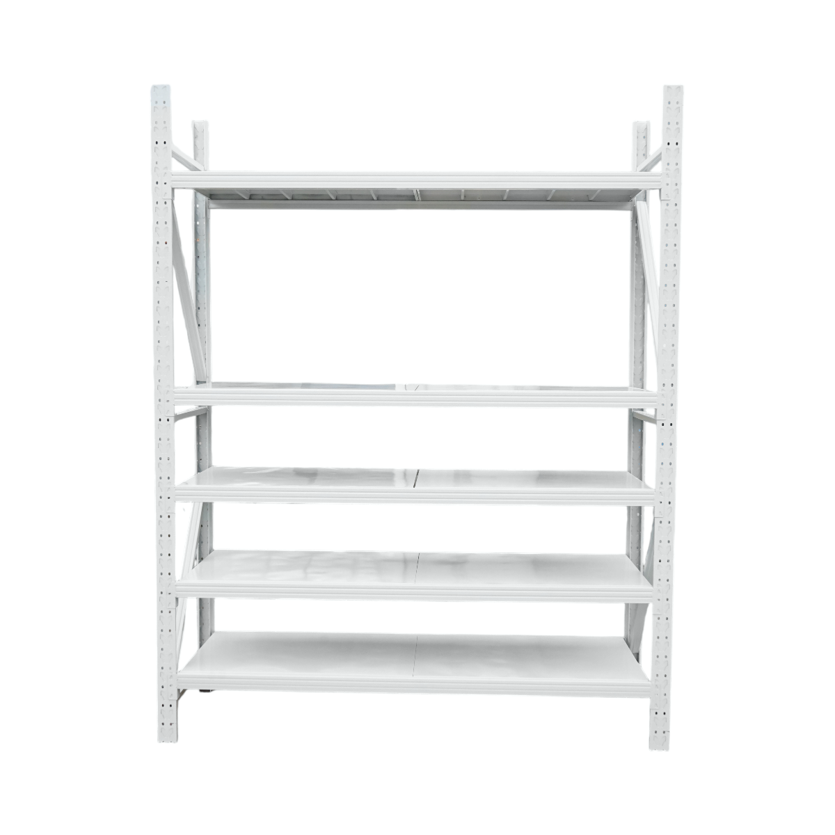 Raft metalic depozitare 5 nivele 200x60x250cm, 300 kg/polita, gri Breckner Germany