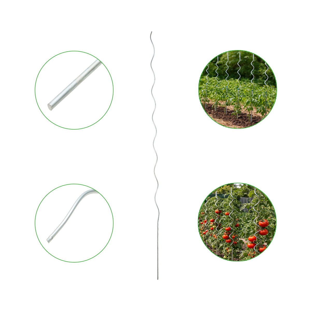 Arac rosii spirala metalica 6x1800mm