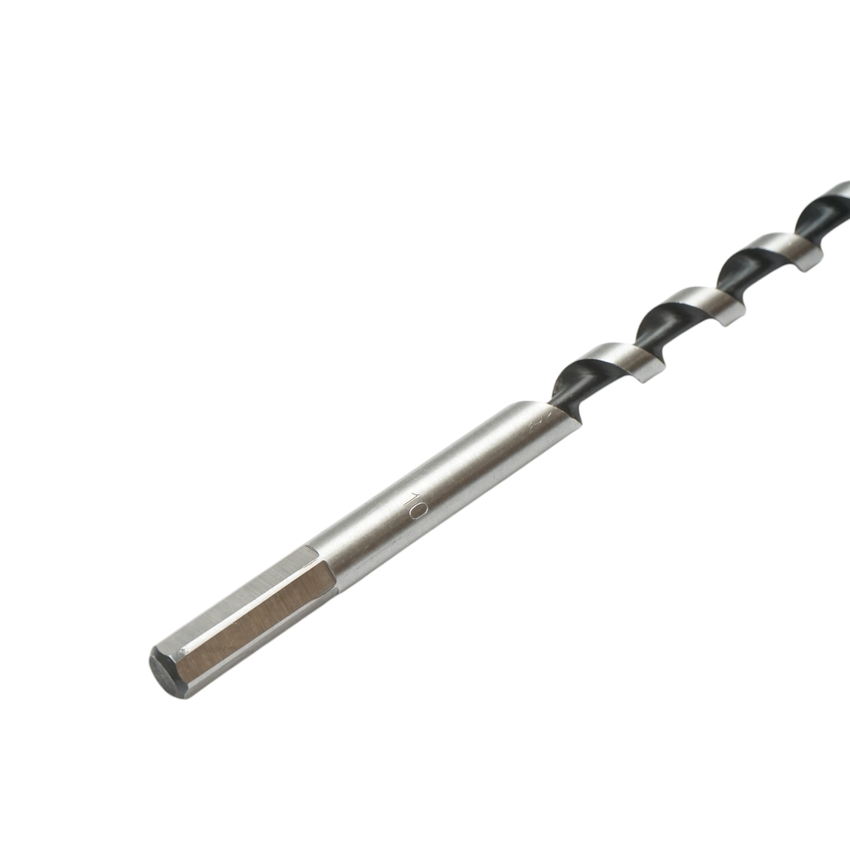 Burghiu lemn elicoidal 10x230mm, tija hexagonala, varf autoforant Breckner Germany - imagine 6