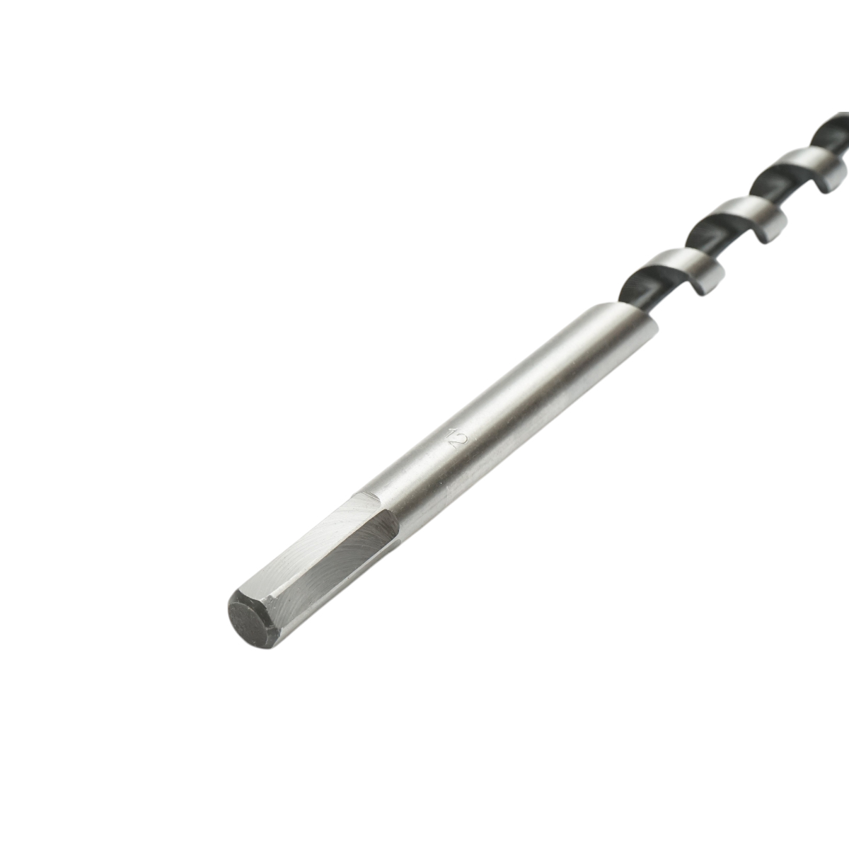 Burghiu lemn elicoidal 12x460mm, tija hexagonala, varf autoforant Breckner Germany - imagine 6