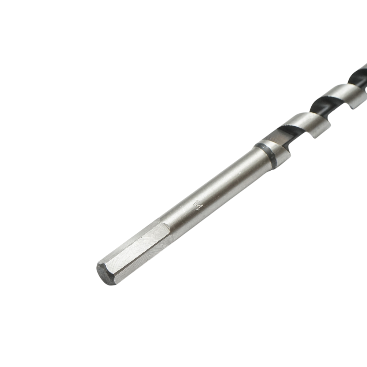 Burghiu lemn elicoidal 14x460mm, tija hexagonala, varf autoforant Breckner Germany - imagine 6