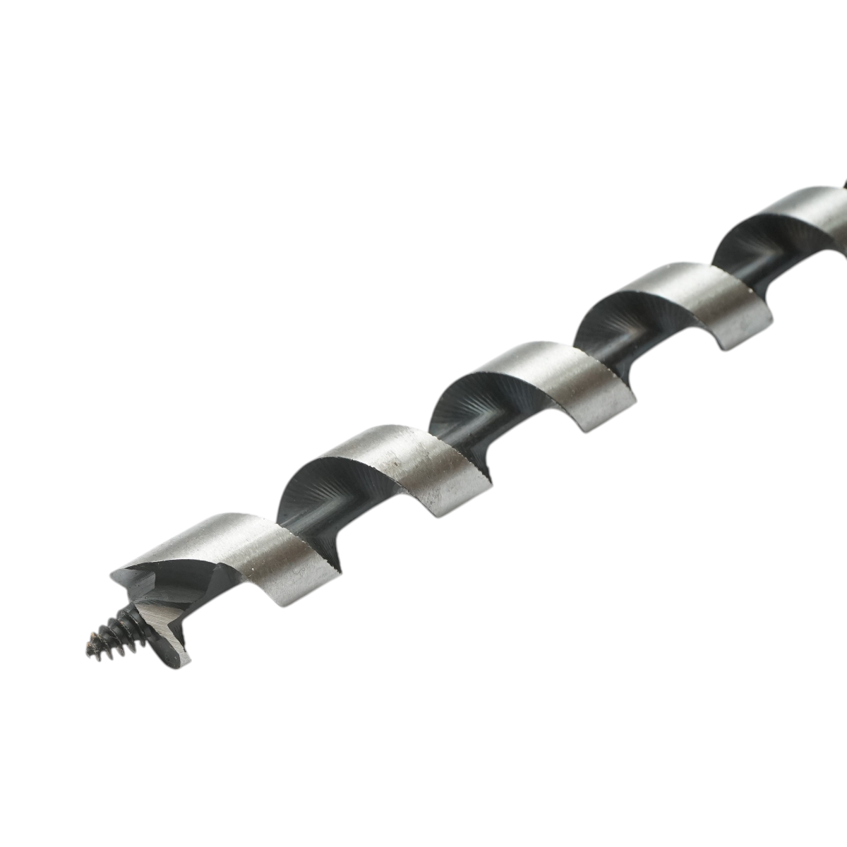 Burghiu lemn elicoidal 16x460mm, tija hexagonala, varf autoforant Breckner Germany - imagine 5