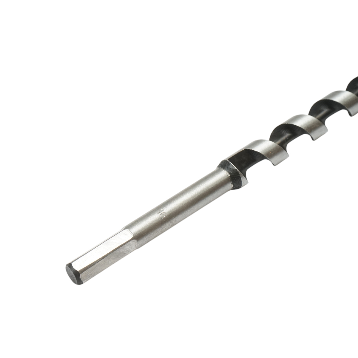 Burghiu lemn elicoidal 16x460mm, tija hexagonala, varf autoforant Breckner Germany - imagine 6