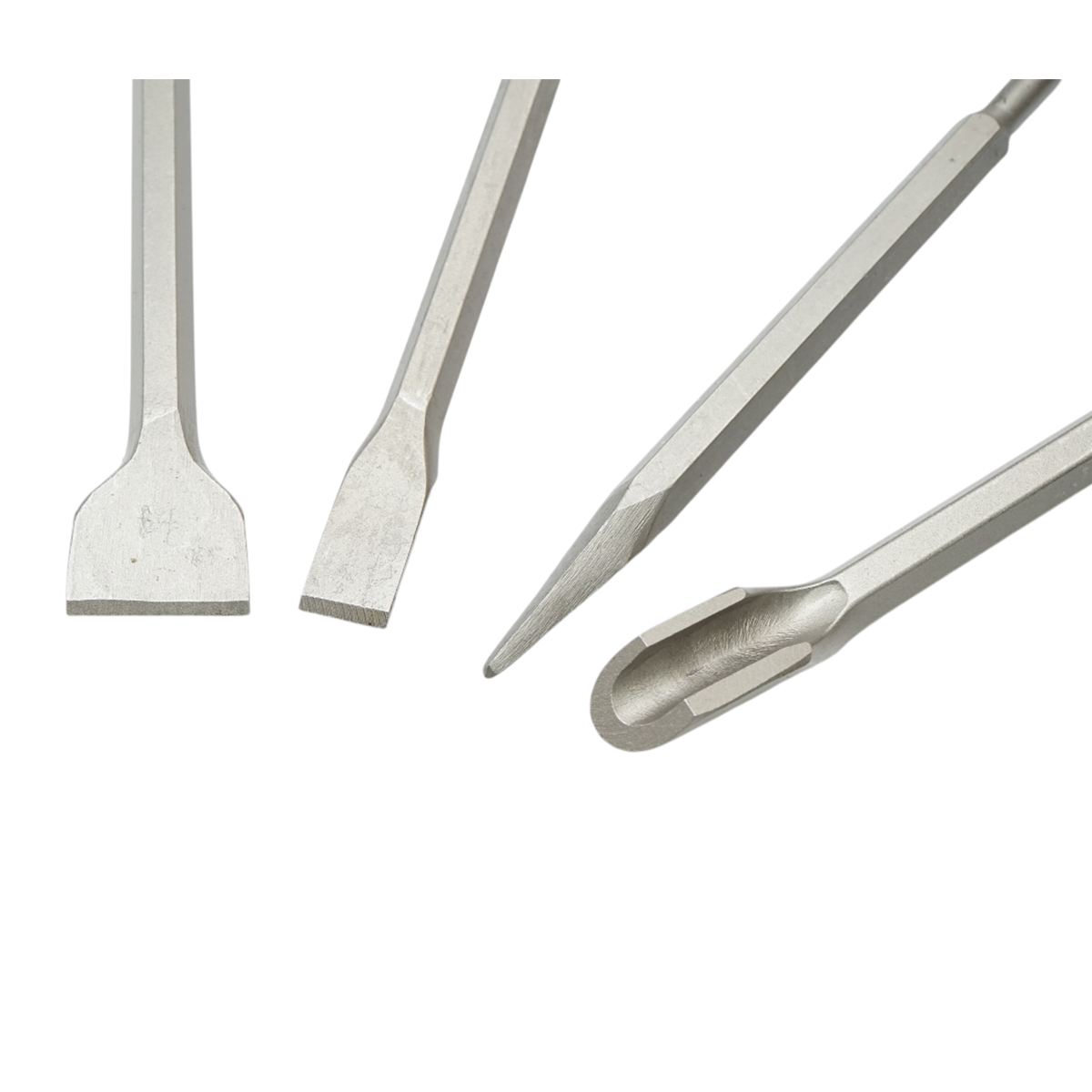 Set 4 dalti beton SDS Plus 14x250mm lata, plata, ascutita si canal Breckner Germany - imagine 5