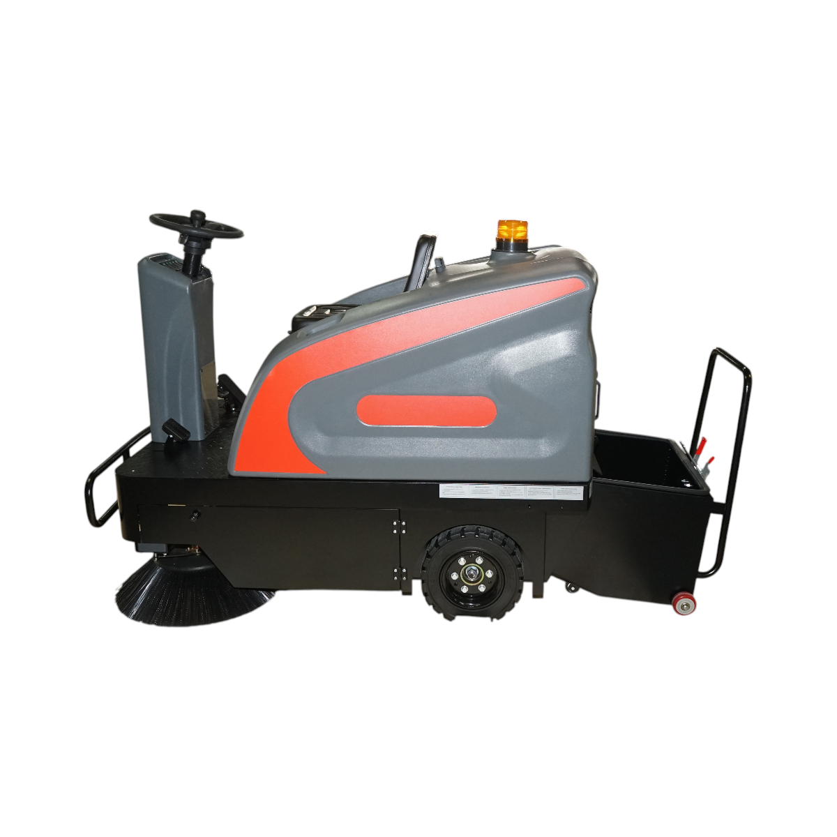 Masina de maturat stradala cu aspirare 48V/80Ah, 2.2kW, latime maturare 1380mm, cos colectare 120L, productivitate 8000 mp/h - imagine 2