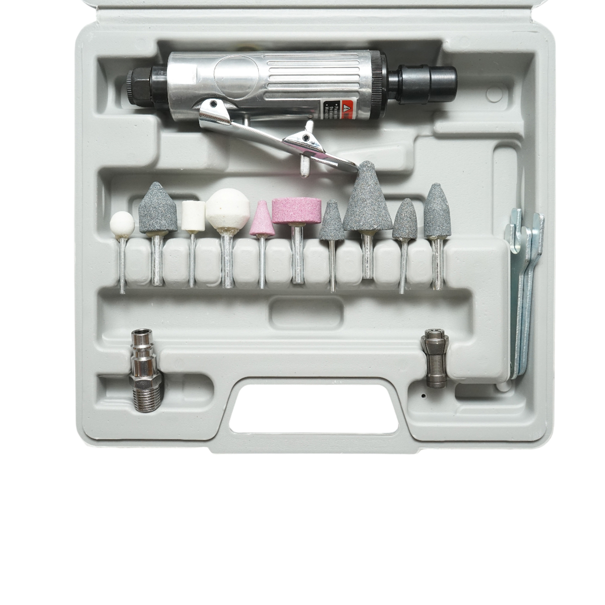 Trusa polizor drept pneumatic biax 25000rpm, presiune 6-8 bar 16 piese - imagine 4