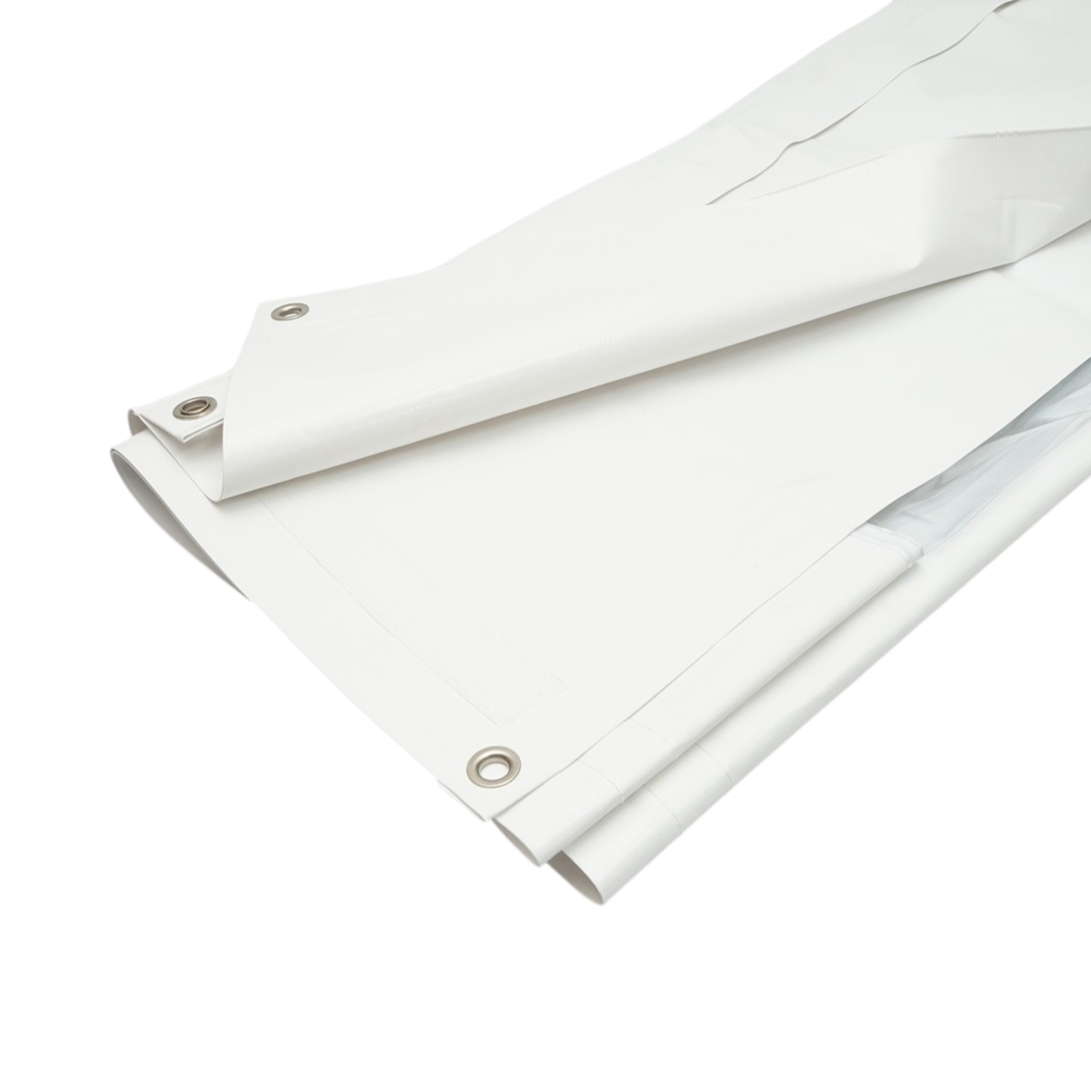 Perete lateral cort hala 2x2.8m alb cu geam transparent LP64 - imagine 6