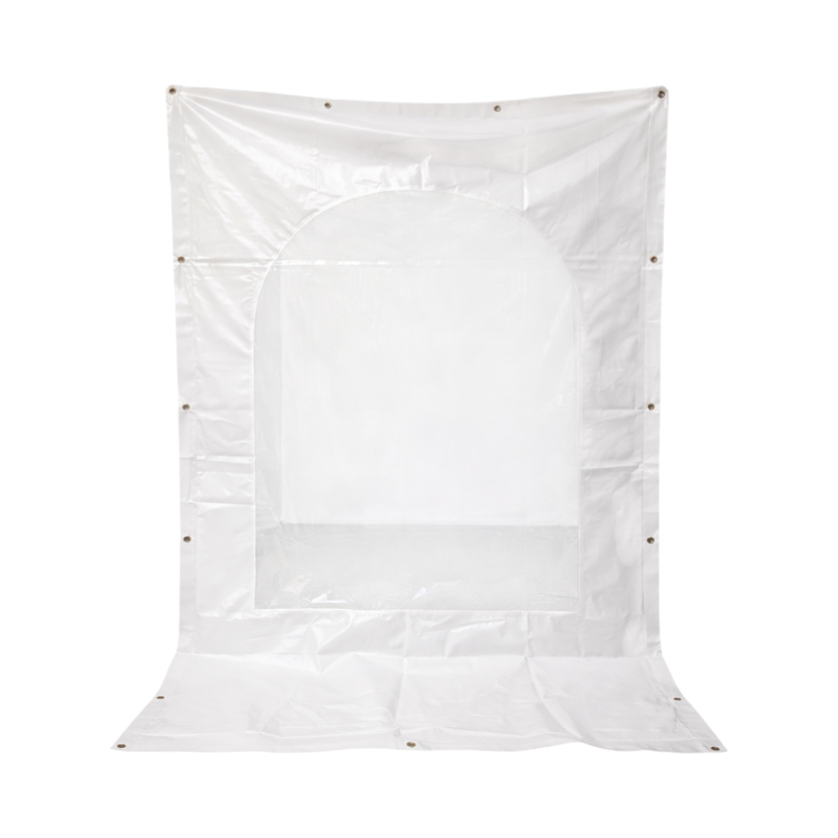 Perete lateral cort hala 2x2.8m alb cu geam transparent LP64 - imagine 2