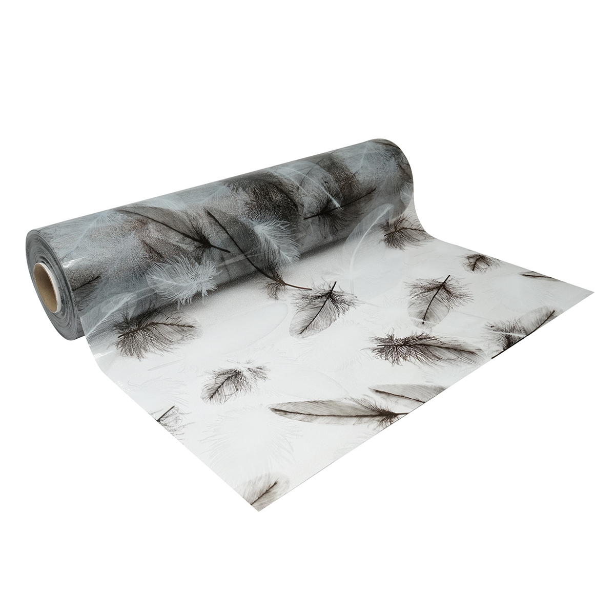 Folie protectie masa transparenta PVC siliconizat 100cm, grosime 1.2mm, model pene 20m/rola Breckner Germany - imagine 6