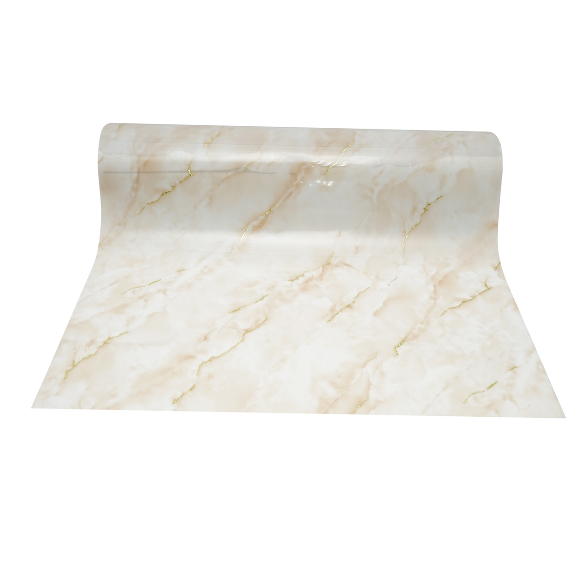 Folie protectie masa decorativa PVC siliconizat 100cm, grosime 1.2mm, model marmura natur 20m/rola Breckner Germany - imagine 2