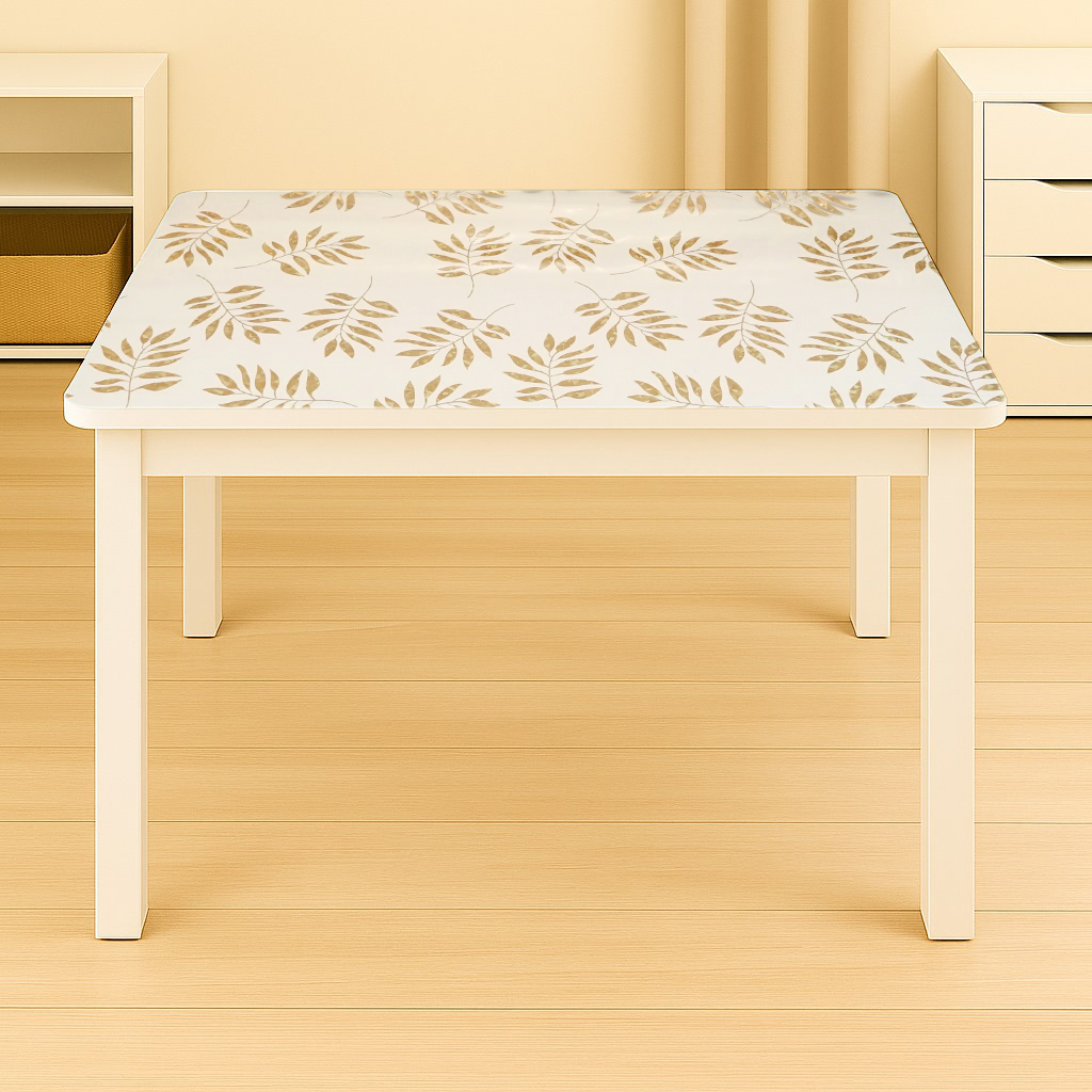 Folie protectie masa transparenta PVC siliconizat 100cm, grosime 1.2mm, model frunze 20m/rola Breckner Germany - imagine 3