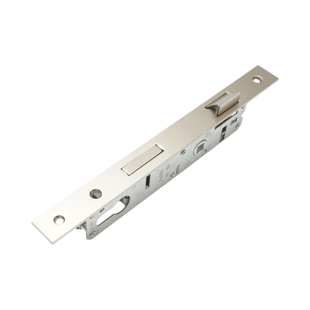 Broasca usa ingropata cu limba 38x174mm, placuta frontala 23x240mm, nichel satinat, suruburi incluse - imagine 8