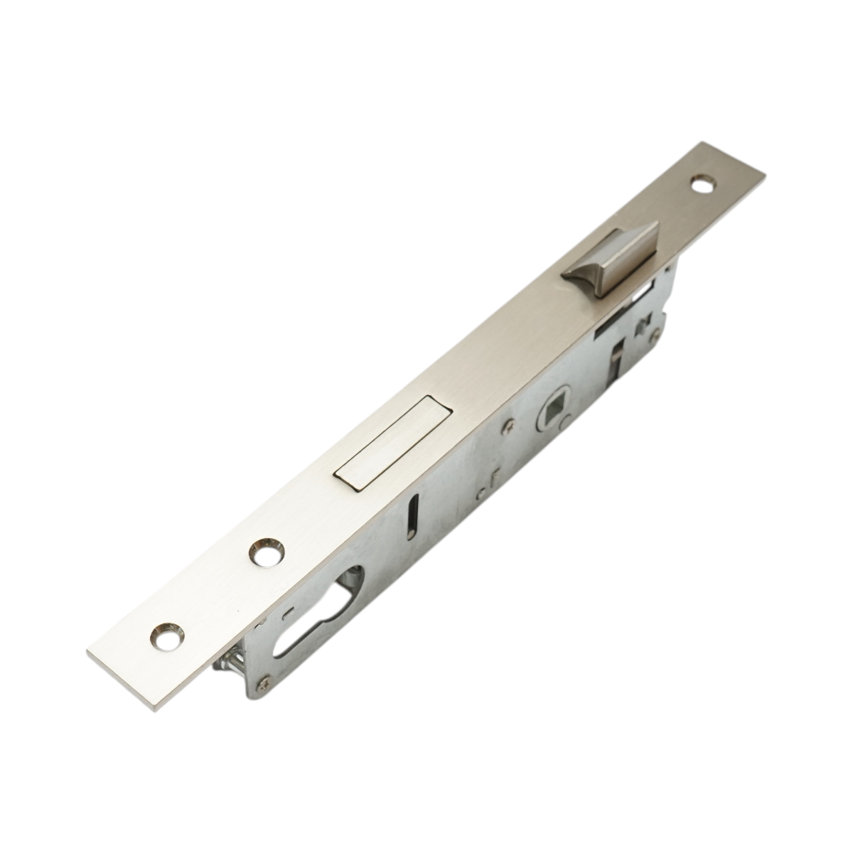 Broasca usa ingropata cu limba 43x174mm, placuta frontala 23x240mm, nichel satinat, suruburi incluse - imagine 8