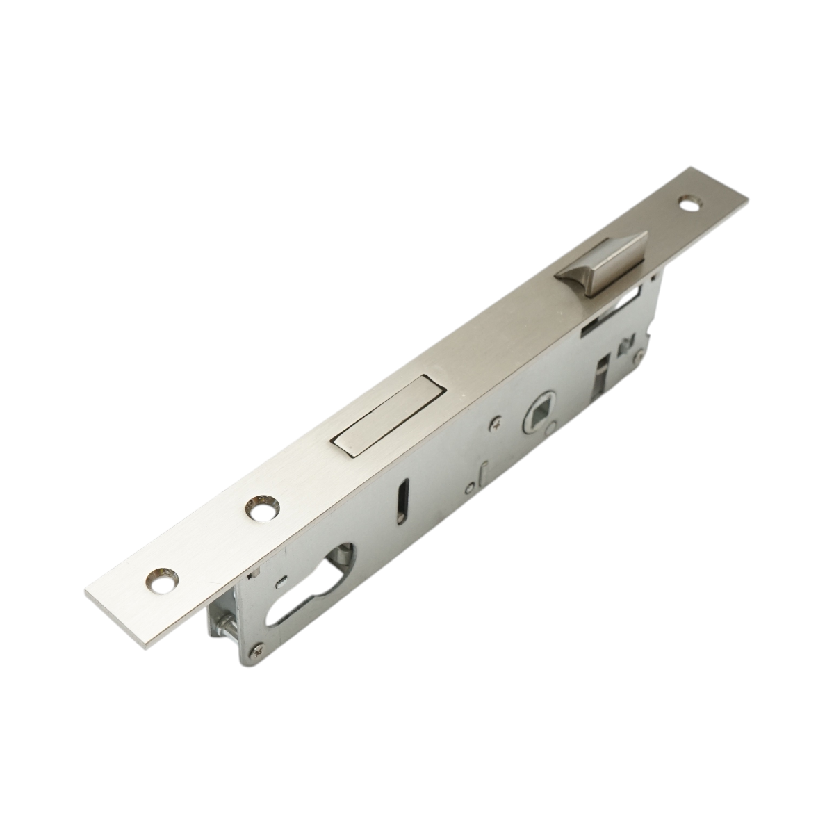 Broasca usa ingropata cu limba 48x174mm, placuta frontala 23x240mm, nichel satinat, suruburi incluse - imagine 8